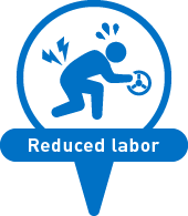 Reduced labor
